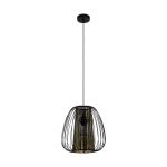 Eglo Luce Pendente Curasao Acciaio Nero | IP20 - Adatto per 1x E27 