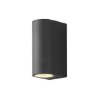 D'Lite Luce Da Parete Vossem Aluminium Nero Up & Down| IP54 - Adatto Per 2x GU10