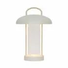 Nordlux Lampada Da Tavolo Mirano Metallo e Vetro Beige 3W 150lm - 830 Luce Calda -  | A 3 Livelli Dimmerabile