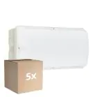 Confezione Multipack 5x Philips LED Sicurezza Ledinaire WL055V Bianca 6W 630lm - 840 Bianco Freddo | 374x150mm – IP65