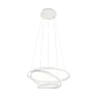 Eglo Luce Pendente Lobinero-Z Aluminium Acciaio Bianca 40W 6100lm - 830-865 Regolabile Bianca | IP20 - Zigbee Dimmerabile